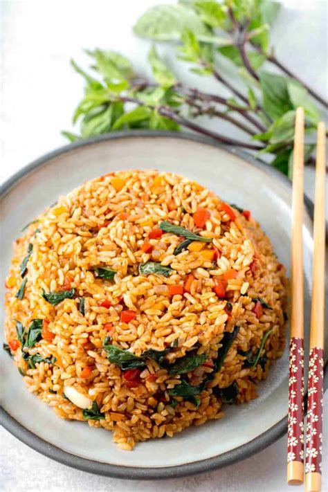 Thai Basil Fried Rice Table For Two By Julie Chiou