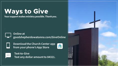 Give Online Good Shepherd Church In Owatonna
