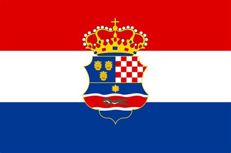 Flag Of The Triune Kingdom Of Croatia Slavonia And Dalmatia 18681918