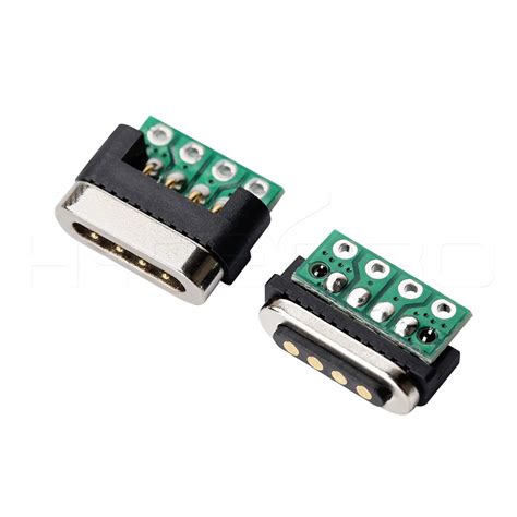 Buy Hytepro Magnetic Connector 4 Pin Pogo Contacts Male Female Pair