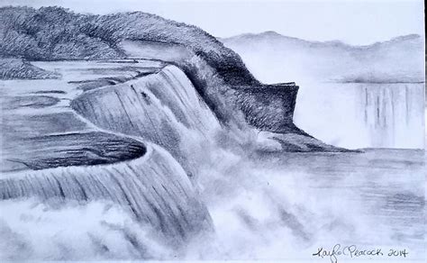 waterfall sketch | Sketchbook I want to convert an image to a color pencil sketch using opencv.