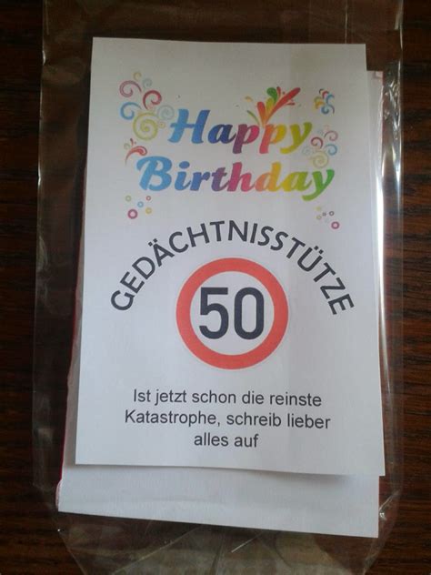 Ein ansprechendes geschenk für den 50. Tinas Wunderwelt: Lustiges Geschenk zum 50. Geburtstag!