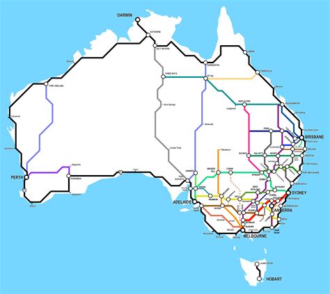 Road Map Of Australia Roads Tolls And Highways Of Australia