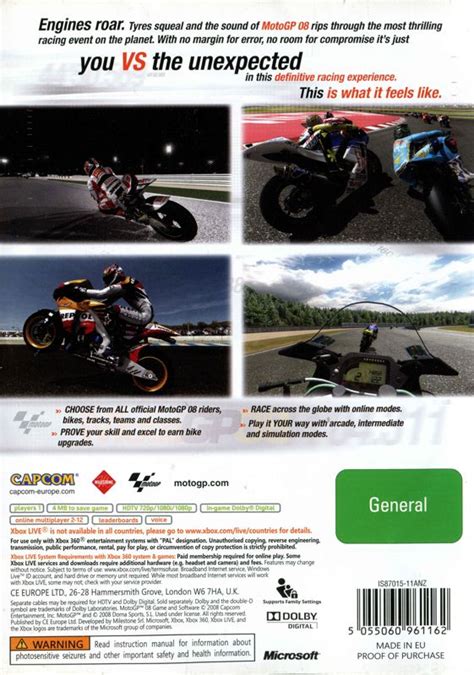 Motogp 08 Cover Or Packaging Material Mobygames