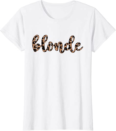 Leopard Blonde Hair Color Babe T For Women T Shirt