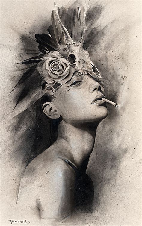 The Huntress Mixed Media By Brian Viveros Trampt Library