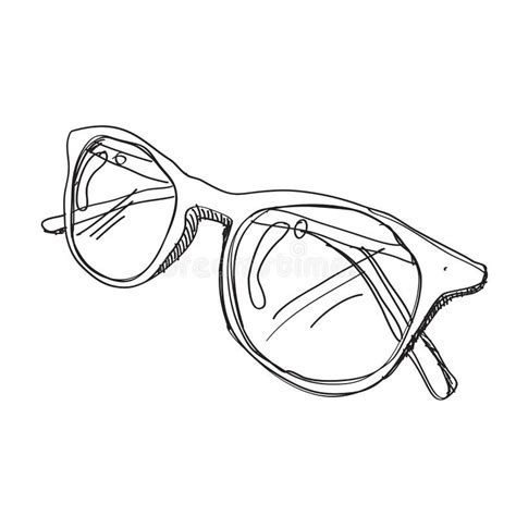 Glasses Sketch Stock Vector Illustration Of Design Outline 44010532