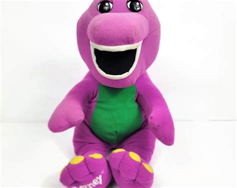 Vintage 1992 Talking Barney Playskool 18 Plush Toy Dinosaur Stuffed