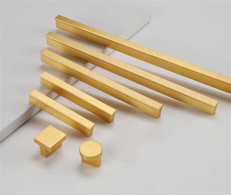 Extra Long Simple Brushed Gold Cabinet Pulls Handles Gold Etsy
