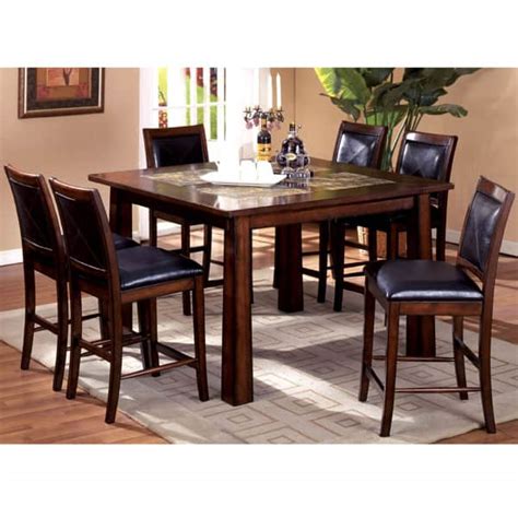 We offer casual sets to formal pieces, with modern and rustic styles. Livingston Counter Height Dining Set by Leisure Select ...