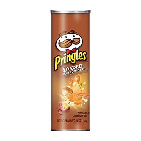 Pringles Potato Crisps Chips Loaded Baked Potato Flavored 55 Oz Can