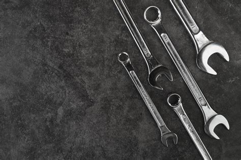Premium Photo Top View Different Types Of Wrenches