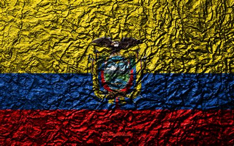 Descargar Fondos De Pantalla Bandera De Ecuador 4k La Piedra De La