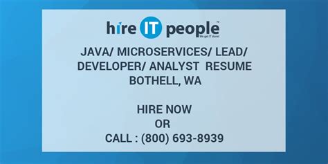 It's often necessary for resources and apis published by a service to be limited to certain trusted users or clients. Java/Microservices/Lead/Developer/Analyst Resume Bothell, WA - Hire IT People - We get IT done