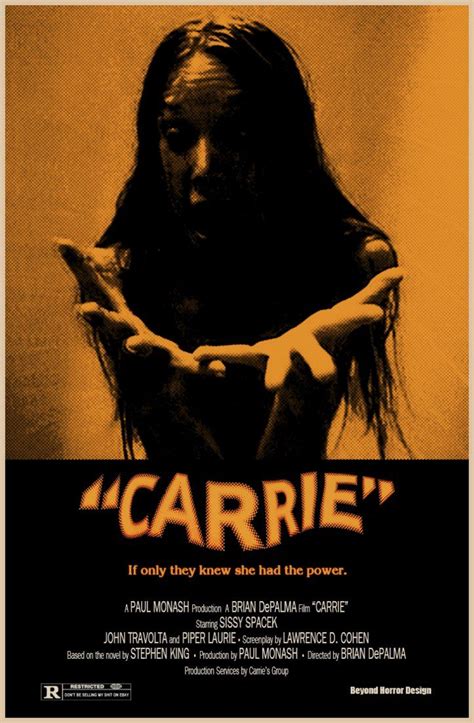 Carrie Poster Beyond Horror Design By Beyondhorrordesign On Deviantart In Horror