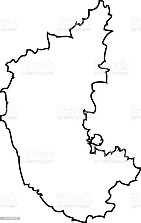 How to color karnataka map? Karnataka Map Of Region India Stock Illustration - Download Image Now - iStock