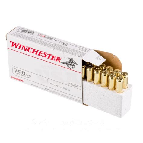 308 Win 147 Gr Fmj Winchester 20 Rounds Bushift Best Tactical