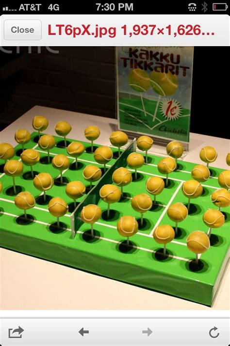 Some tennis themed cakes/tennis cake ideas march 16, 2017 blog comments: Tennis cake pops | Tennis cake, Tennis birthday party ...