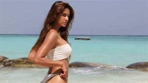 disha patani scorches up the internet with her bikini picture krishna shroff says unreal
