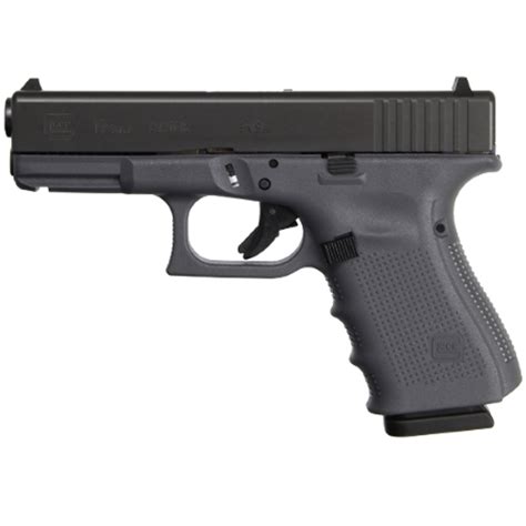 Glock 19 G4 9mm Luger 402in Grayblack Pistol 151 Rounds