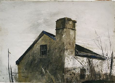 Andrew Wyeth 1917 — 2009 Usa House Near Chadds Ford 1976 Watercolor