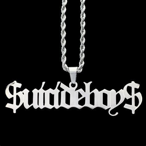 Suicideboys Necklace Polished Stainless Steel Pendant Etsy