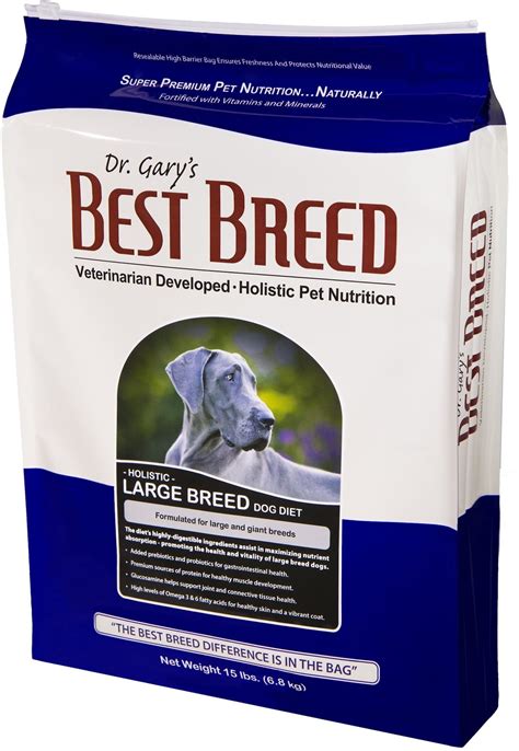 Dr Garys Best Breed Holistic Large Breed Dry Dog Food 15 Lb Bag