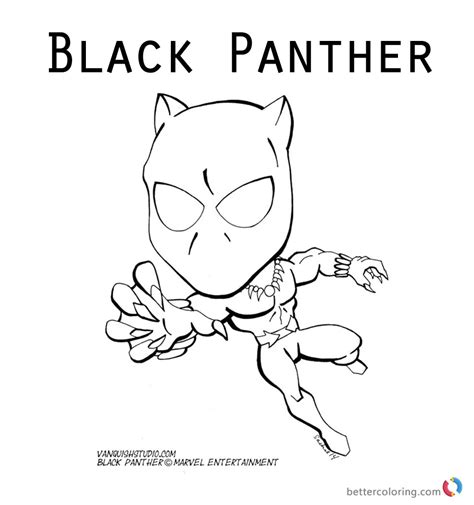Black Panther Marvel Easy Coloring Pages Printable Coloring Pages