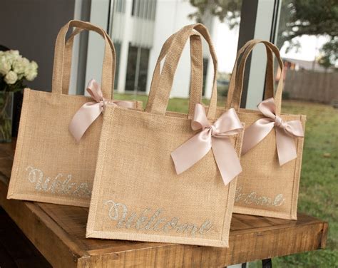 Gift Bags For Wedding Guests Large Kraft Paper Bags With Etsy