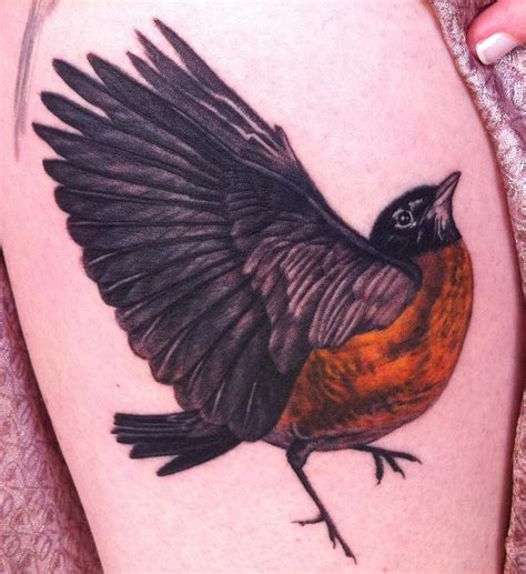 We conduct various training sessions and practical on regular basis to known the strength of students. Realistic Robin by Pepper : Tattoos