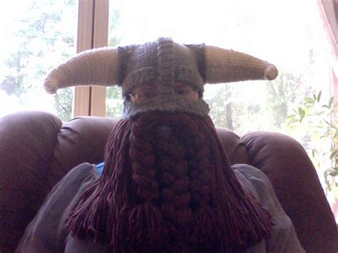 Ravelry Detachable Beard For Skyrim Inspired Viking Helmet Pattern By