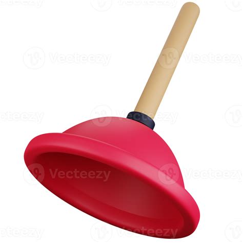 3d Icon Illustration Toilet Plunger Tool 21460660 Png