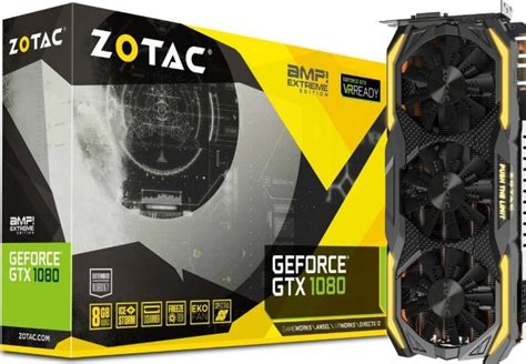 Zotac Geforce Gtx 1080 8gb Gddr5x 256bit Amp Extreme Gaming Graphic