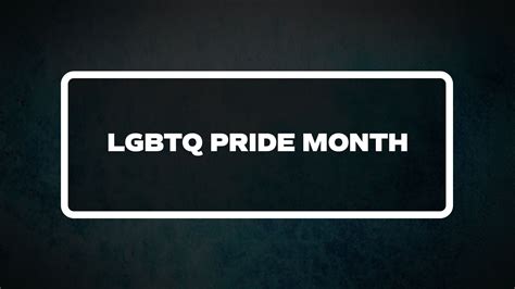 Lgbtq Pride Month List Of National Days