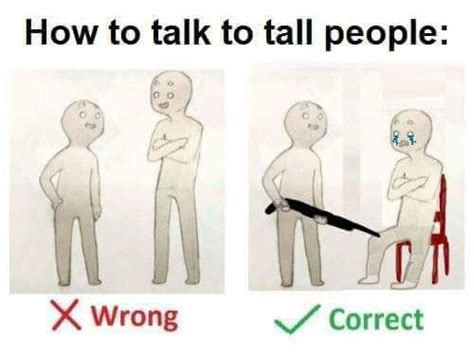 How To Talk To Short People Meme No How To Talk To Short People