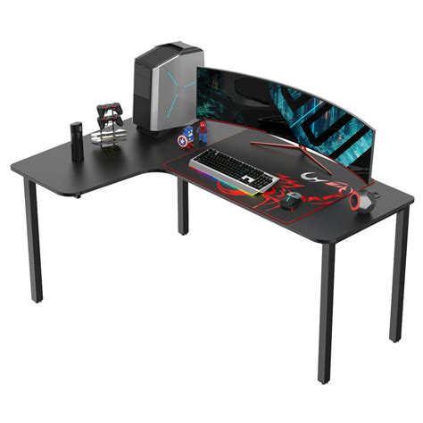 Eureka Ergonomic 60 Inch L Shaped Large Gaming Computer Desk Multi