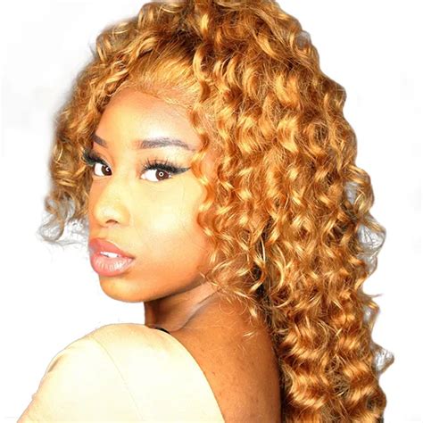 Buy 27 Honey Blonde Lace Front Wigs Colorful 250