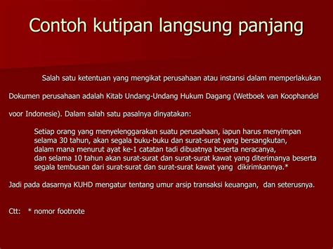 PPT - KUTIPAN (QUOTATION) PowerPoint Presentation, free download - ID:4170750