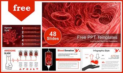 A selection of free powerpoint templates inspired by the business and technology world. Blood Donation PowerPoint Templates for free