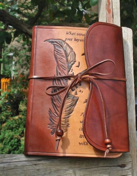 A 5 Leather Journal Custom Designs Engraved On Both Sides Of Etsy