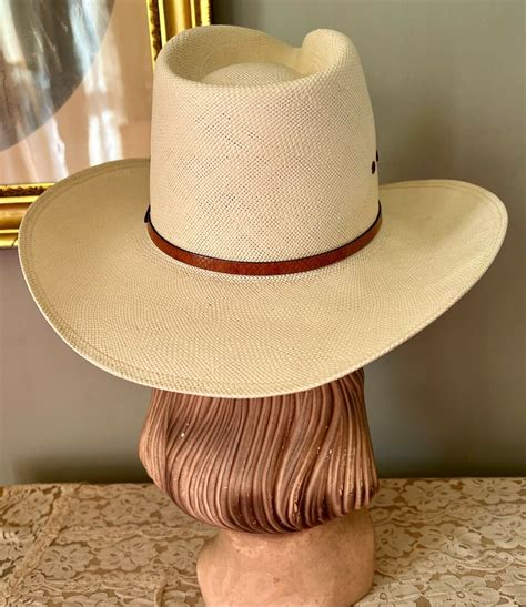 Resistol Genuine Shantung Panama 4 Big Spender Natural Straw Cowboy Hat