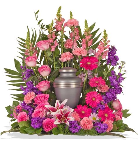 Surround The Cremation Urn With A Feminine Wreath Design Feminine