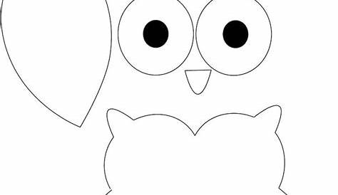 simple owl template printable