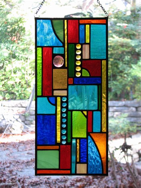 Stained Glass Abstract Geo Mini Panel