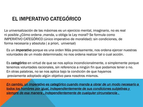 Imperativo Categórico De Kant