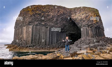 The Island Of Staffa And Fingals Cave Argyll Scotland Stock Photo Alamy