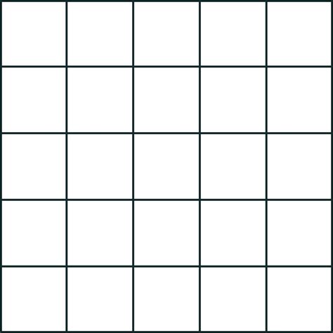 5x5 Grid Chart Blocks Svg And Png Digital Download Etsy Canada