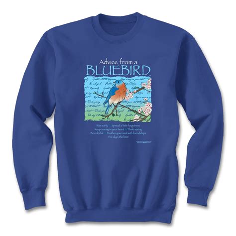 Bluebird Sweatshirt Bird Sweatshirt Nature Inspired Etsy