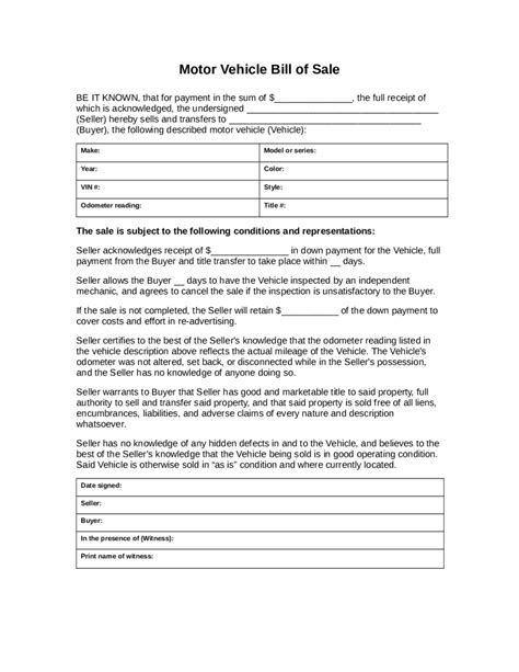 2023 Dmv Bill Of Sale Form Fillable Printable Pdf And Forms Handypdf
