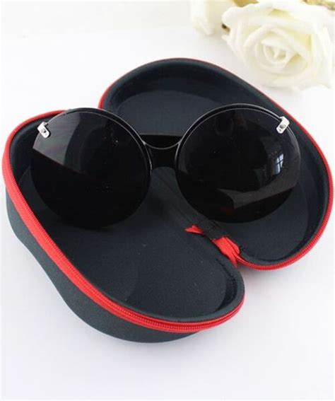 Black Round Lenses Double Layer Sunglasses Shein Usa